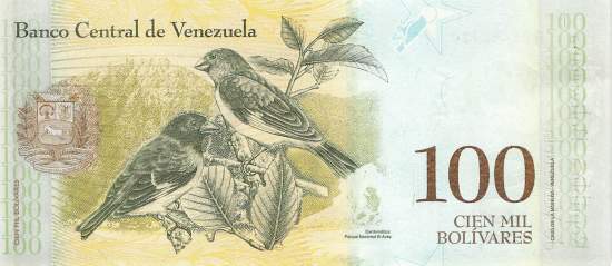 100000 Bolivares 2017